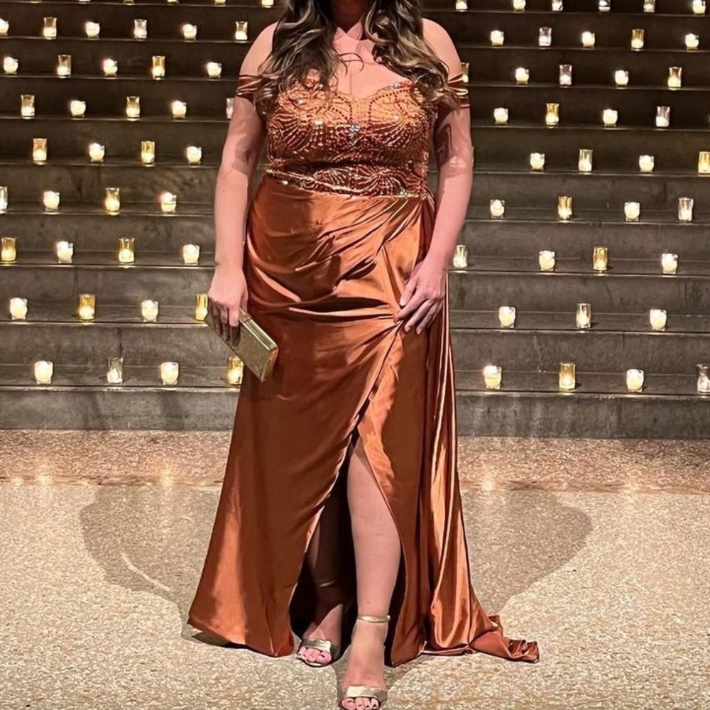 Bronze gown